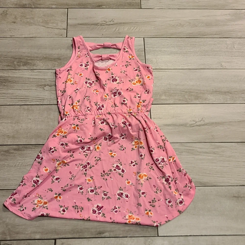 🍦 Poof high low flowered romper dress🧋
